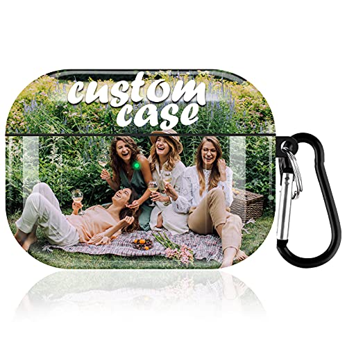 Custom AirPods Pro Case,Personalized Gift Shock Absorption Soft Opaque TPU Airpods Cover Design Your Own Airpods 2019 â€‹Case,with Keychain