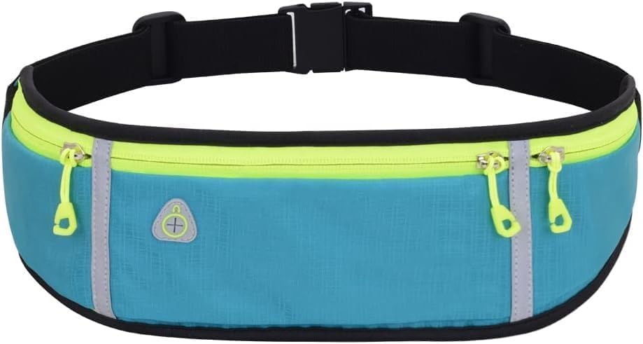 BIRZAR 3 Pocket Running Belt Travel Waist Bag Portable Outdoor Hiking Military Cycling Handy Zipper Pouch Money Phone Storage Bag for Men & Women with Buckle (Pack of 1-Multicolor) (B0CWLLJ4CQ) Amazon Price History, Amazon Price Tracker