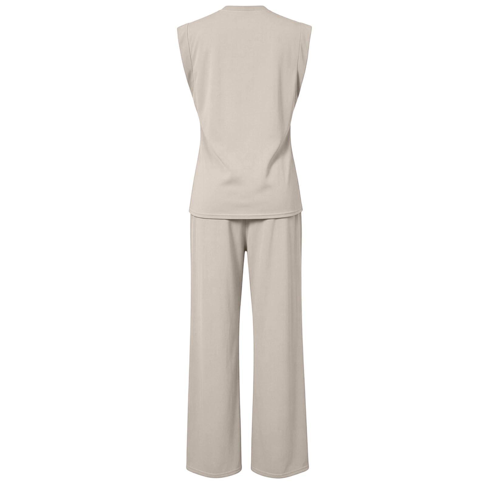 Ensemble Deux pièces décontracté composé d'un Pantalon de Jogging Souple et d'un débardeur, Confortable et Streetwear.
