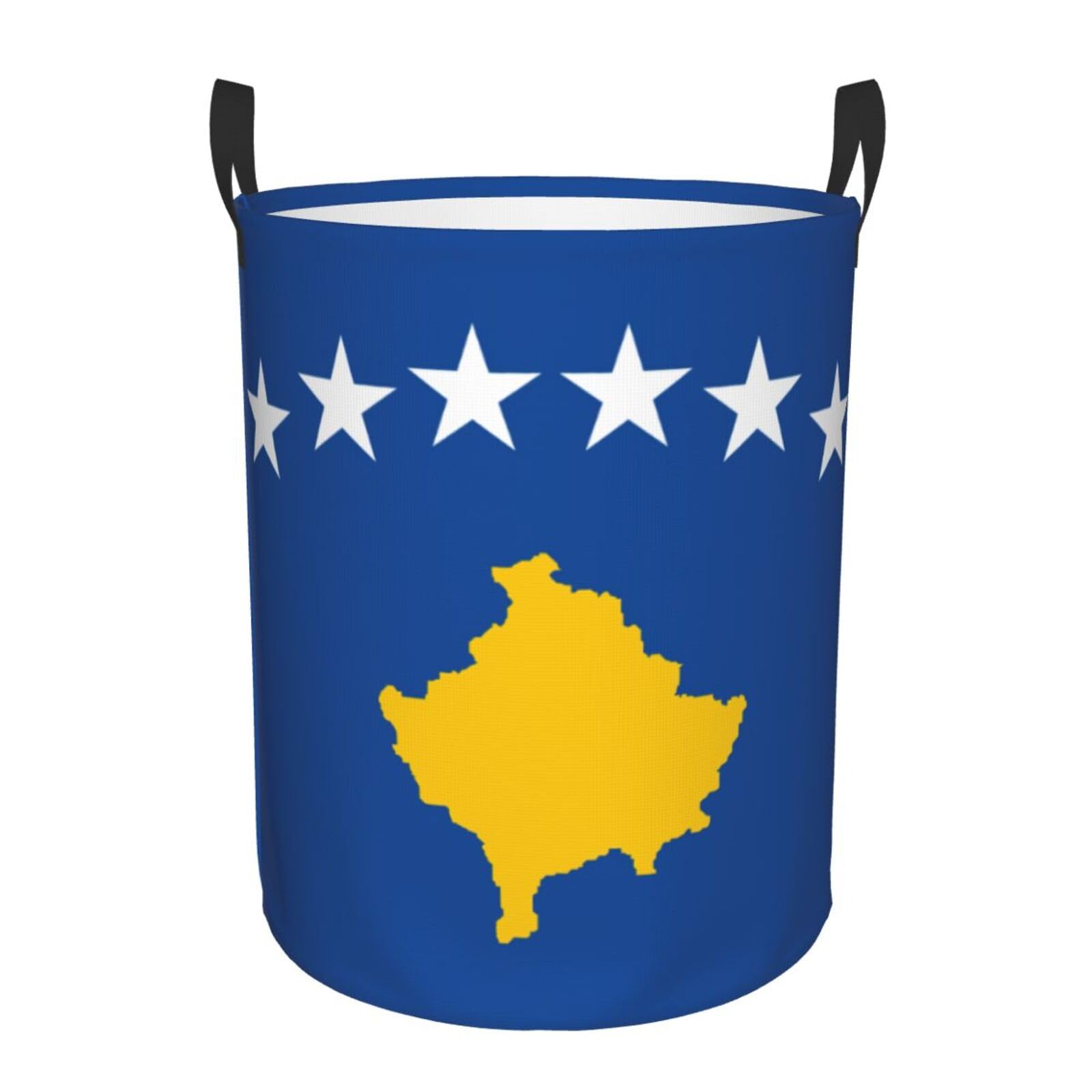 Panier à linge rond Kosovo avec poignées sac de rangement pour vêtements