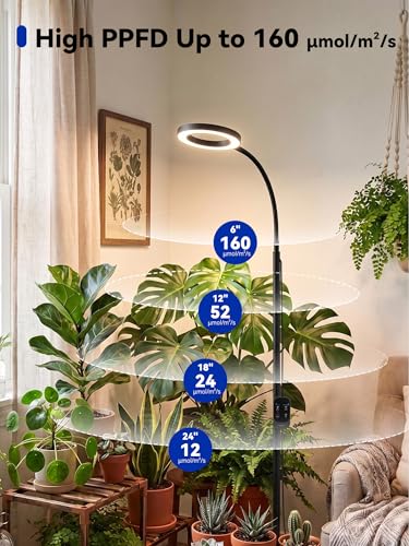 Image of GLOWRIUM Grow Lights for Indoor Plants,Full Spectrum Plant Light with Stand