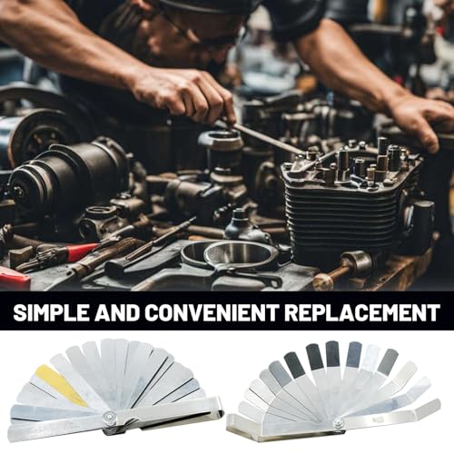 Image of Hoypeyfiy Set of 4 Motorcycle Engine Valve Adjustment Tool Kit, Engine Screw Spanner, Feeler Gauges, Valve Tools for Motorcycle Motor Engine