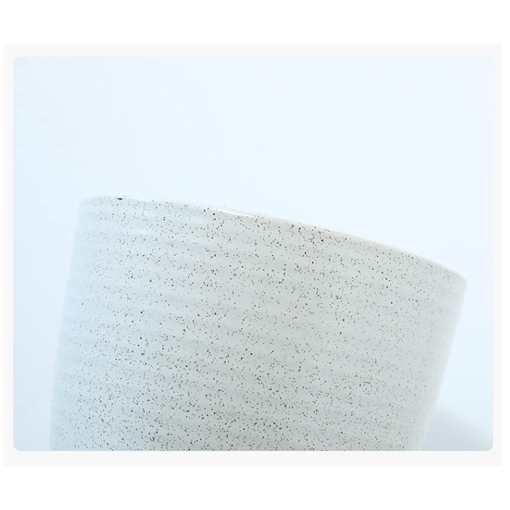 Vasi da Giardino Vasi per Piante in Ceramica, Vaso da Fiori Moderno da 8/10/12" con Foro di drenaggio per Tutte Le Piante domestiche, Decorazioni per la casa e L'Ufficio (Bianco)