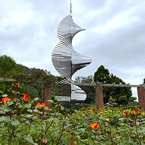 Beauty And The Wind Wind Spinner Metal Garden Spinners Outdoor Garden Art For Backyard Outdoor Hanging Decor And Spinners For Yard And Garden Ornaments 3D Shape thumb #5