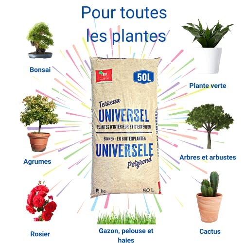 La Plaine Chassart - Universele Potgrond 50L - Oppotten van alle Soorten Binnen en Buitenplanten - Aarde voor Tuin… - Afbeelding 4