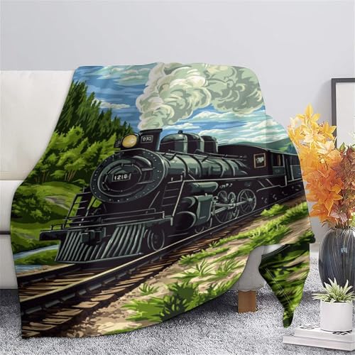Couverture train à vapeur chaude et douce pour soirées canapé - 7