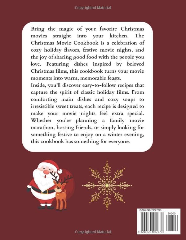 THE CHRISTMAS MOVIE COOKBOOK: Festive Christmas Recipes Inspired by Your Favorite Holiday Films — Cozy Comfort Foods, Sweet Treats, and Party Snacks for Joyful Movie Nights - Image 2