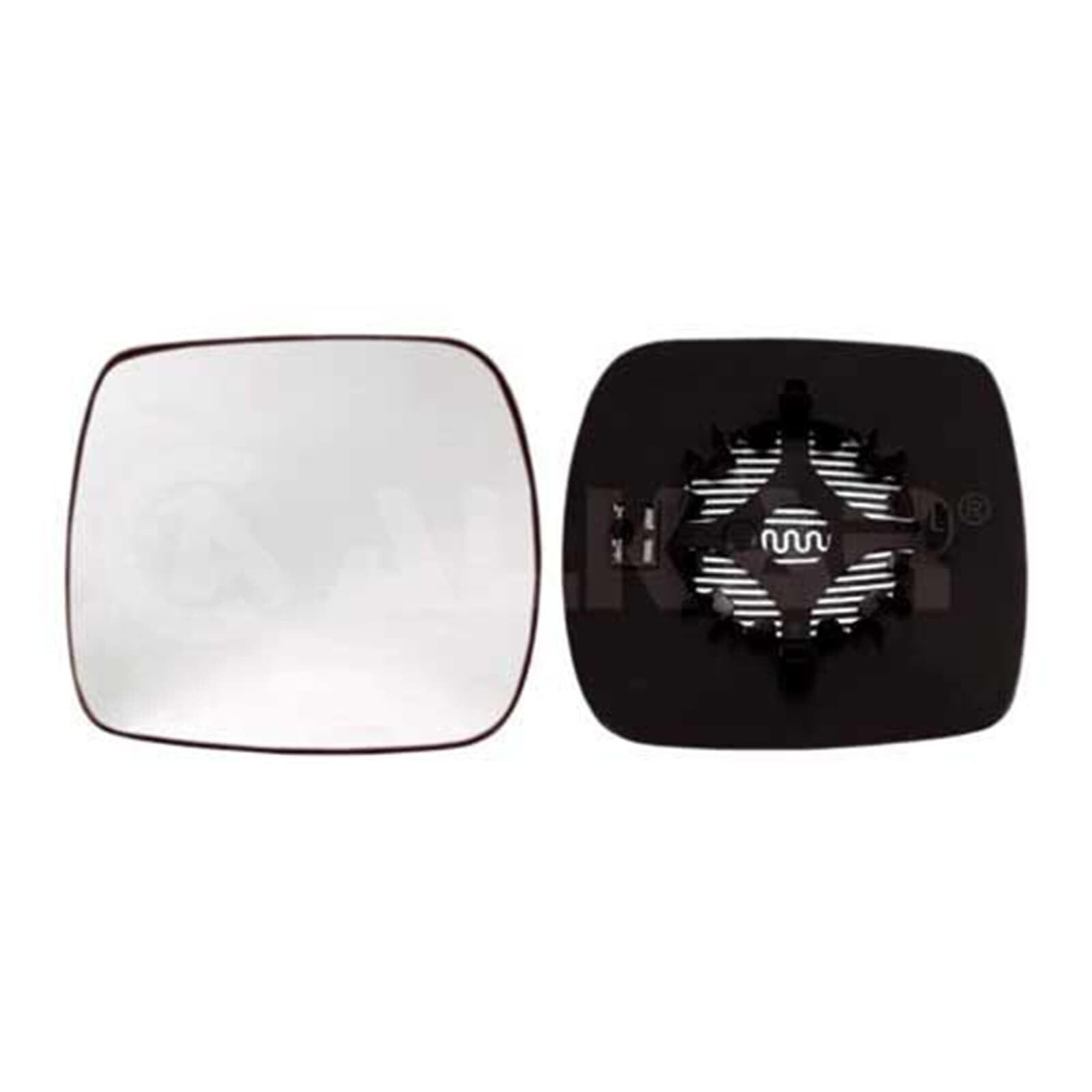 Alkar 6432960 Rétroviseur Extérieur Chauffant Convexe 147x210 Mm - Compatible Ford Transit - Bords Inclus