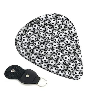 Pile of Footballs Lot de 6 médiators pour guitare acoustique, guitare électrique, basse, ukulélé – fins, moyens et épais… - Les Beatles, Paul McCartney, John Lennon, RIngo Starr, George Harrison