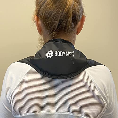 Image of BodyMed Reusable Gel Ice Pack Cold Compress (2-Pack) for Neck - Professional Grade Cold Therapy for Injuries, Aches, Swelling, Bruises, Sprains - 21 in. x 6 in. (Neck Contour)