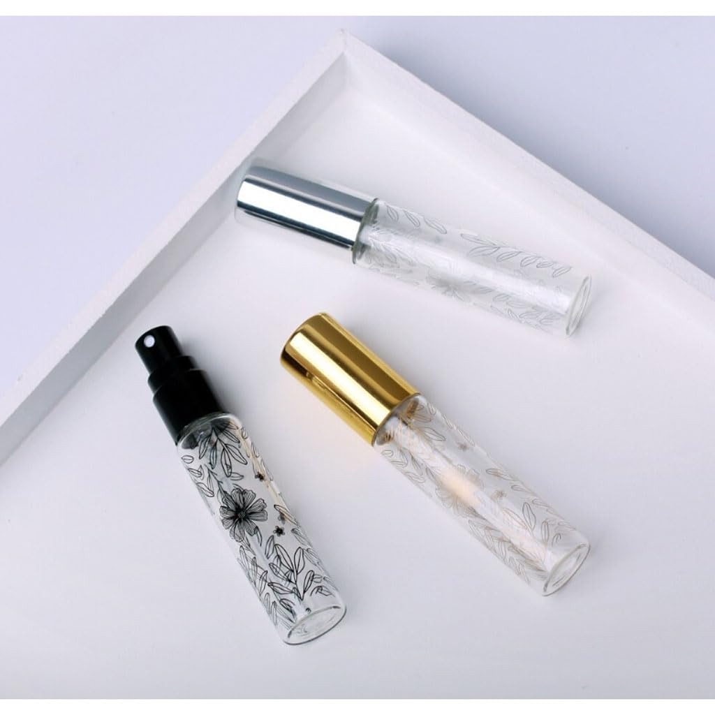 2 stuks 10 ml hervulbare lege parfumfles met verstuiver lekvrije draagbare reizen mini cosmetische container geur aftershave sprayfles