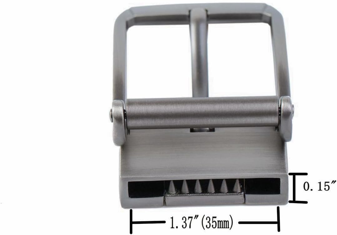1 3/8" (35mm) Belt Buckle for Men Roller Replacement Belt Buckle Classic Business - Image 3