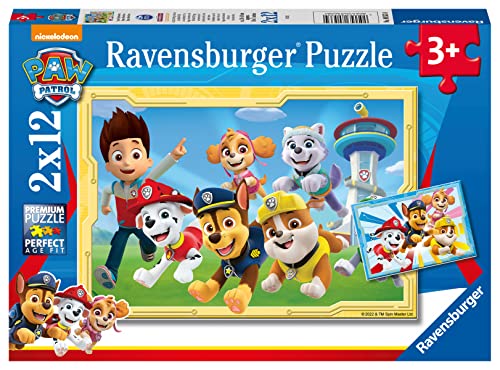 Ravensburger - Puzzle Enfant - Puzzles 2x12 p - Super détectives/Pat'Patrouille - Dès 3 Ans -...