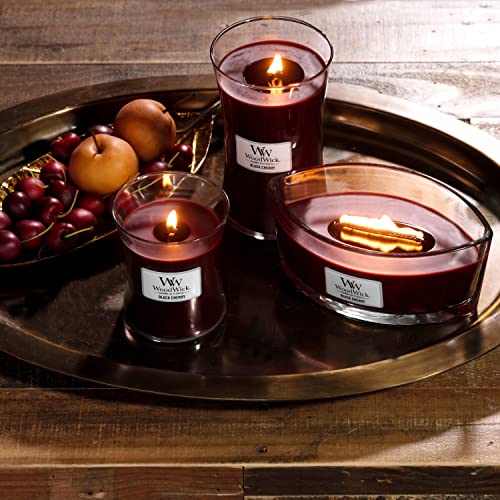 WoodWick Ellipse-geurkaars met knapperende lont | Black Cherry | Tot wel 50 uur brandtijd - Image 7