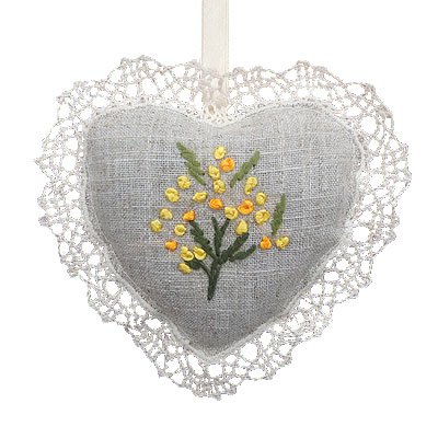 Lavendelsäckchen, Herz mit Spitze, Mimose Cover