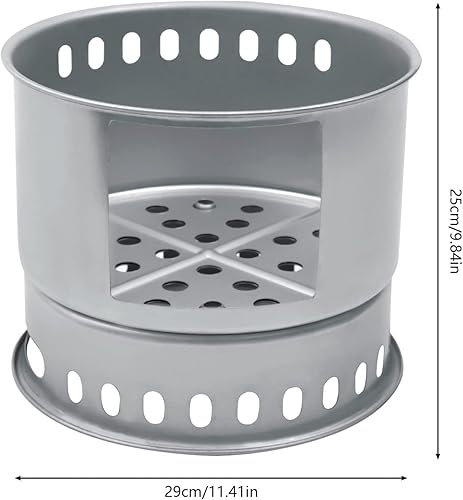 Miniatura 2 de Estufa de leña para campamento, estufa de cohete, estufa de leña portátil con bolsa de transporte, estufa de alcohol de acero inoxidable para