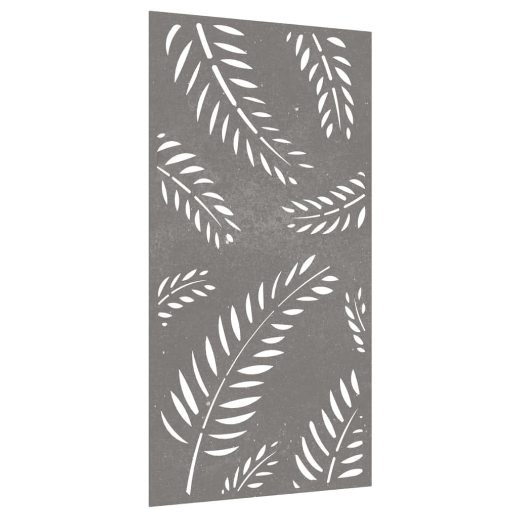 Homgoday Dekoracja ścienna ogrodowa 105x55 cm Corten Steel Leaf Design, dekoracja ścienna sylwetka sztuka na prezent na zewnątrz ogród dekoracja domu typ 2 dom i ogród