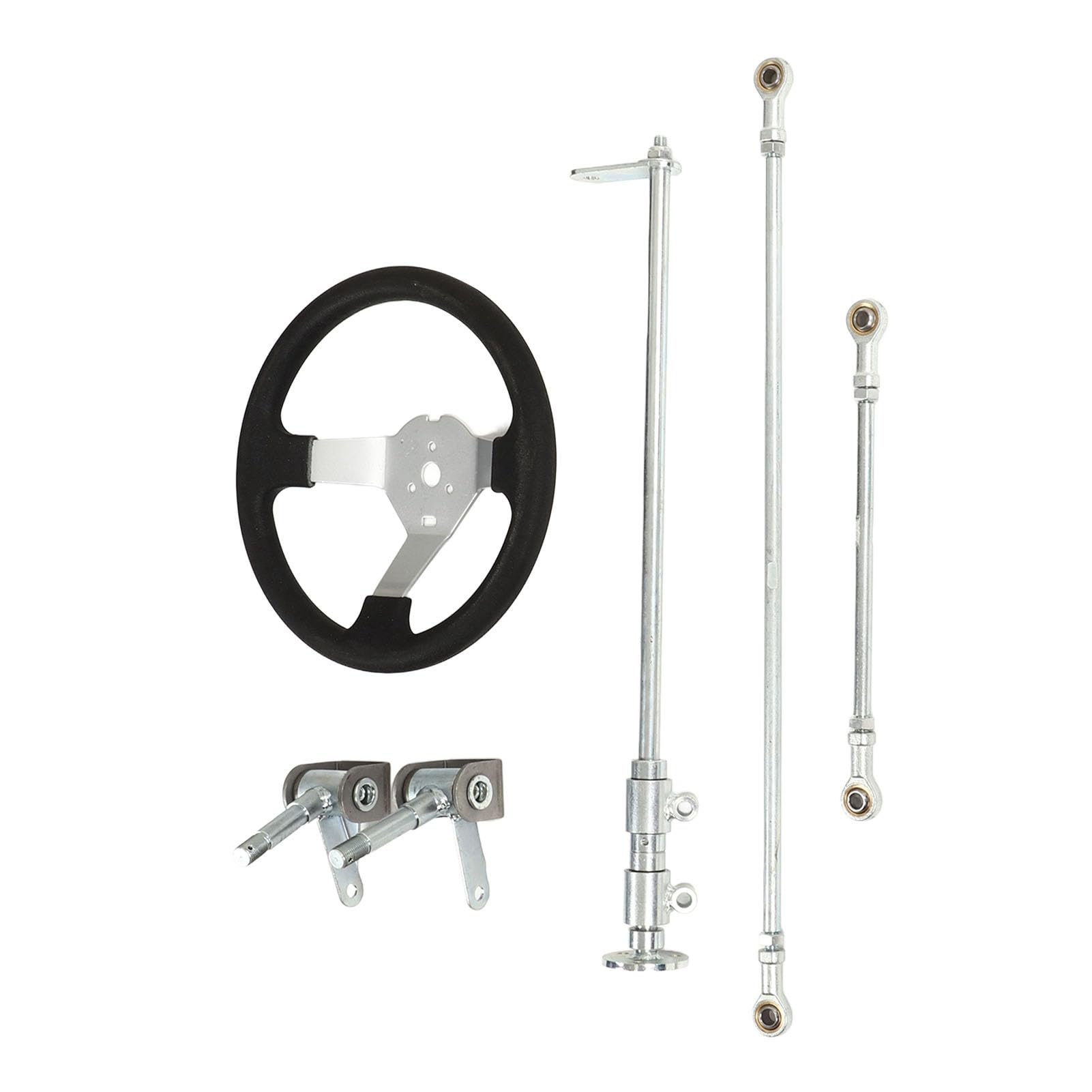 Professionelles Go-Kart-Lenkrad-Set, 300 Mm, Enge Gelenke, Empfindliche Lenkung für 100, 125, 140, 150, Go-Kart, Quad, Metall