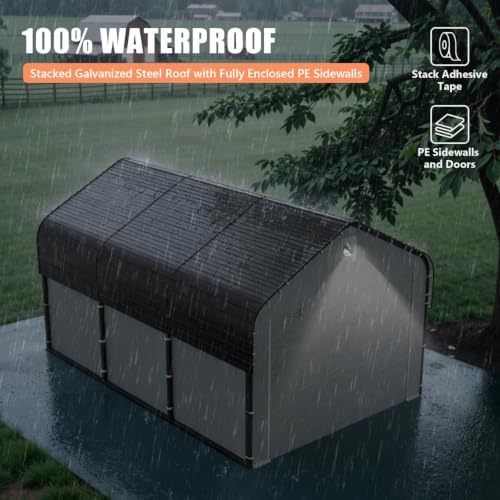 Benass 10x16 Heavy Duty Enclosed Car Garage