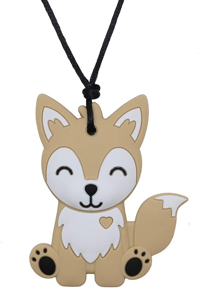 Chew Necklace for Sensory Kids, Silicone Chewy Toys for Kids with Autism, ADHD, SPD, Biting, Chewing Necklaces for Anxiety, Oral Motor Chewable Pendant Reduce Biting Fidgeting for Children