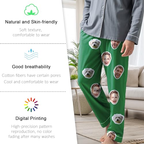 Custom Pajamas Pants With Photo Face Custom PJ Pants Personalized Gifts For Women Men Halloween Christmas Valentines4