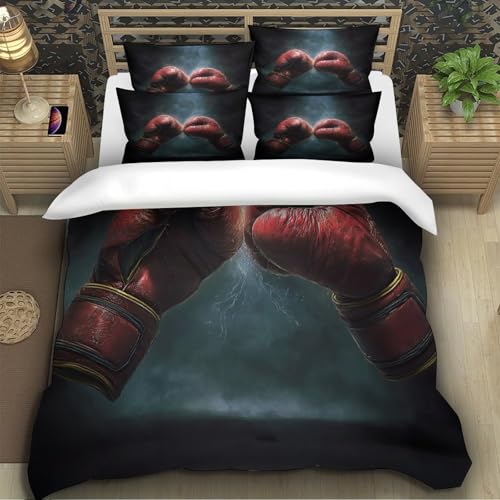 Housse de couette boxe en microfibre 140x200 cm hypoallergénique avec fermeture éclair pour lit simple