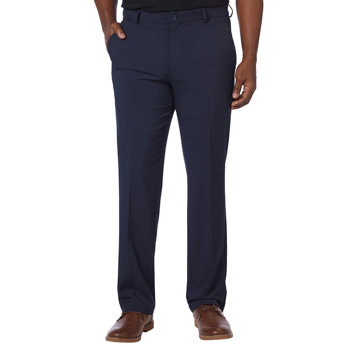 Greg Norman Mens ML75 Ultimate Travel Golf Pants (32W x 34L, Navy)