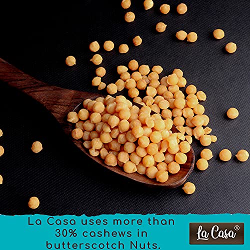 Image of La Casa Premium Butterscotch Nuts | Combo of 3 | Crunchy Nuts Bits for Cakes & Cookies Decoration | 3 x 250g |