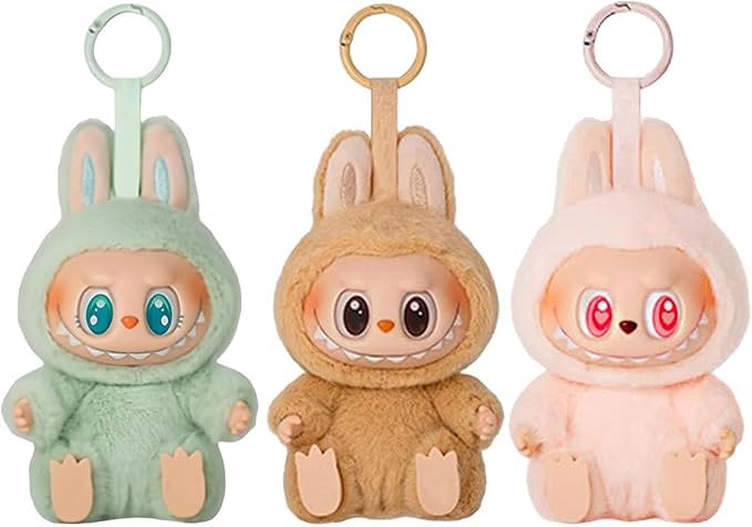 Plush Keychain Modern Home Decoration Keychain Adorable Collectible for Everyday Joy A Pendant for Bags and Keys