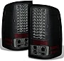 AKKON - For 07-13 Sierra 1500 07-14 Sierra 2500HD 3500HD Black Smoke LED Tail Lights Brake Lamps Replacement