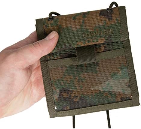 CHAMELEON Tactical Wallet for Men ID-Card Holder- Travel document wallet – Cordura Mens military & army wallet- Neck Lanyard- Nylon loop-Sport wallets- Best gift for Men