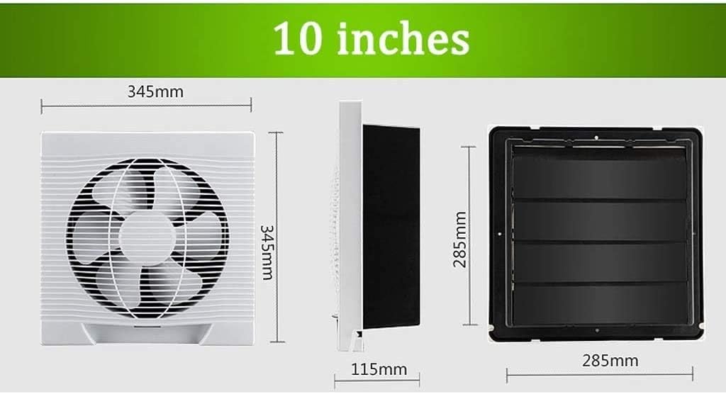 Silent Extractor Exhaust Fan Home Hotel Glass Windows Wall Hang Kitchen Bathroom Toilet Ventilation Exhaust Fan