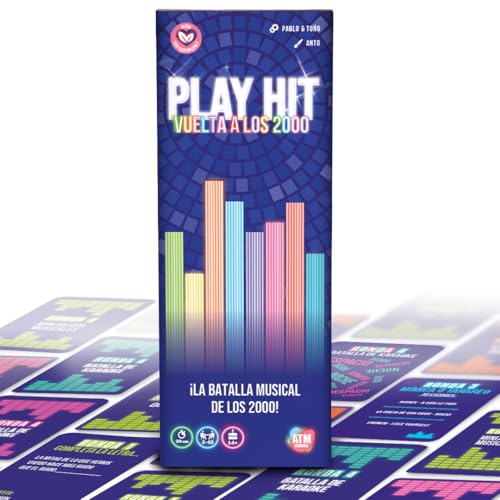 Play Hit Vuelta a los 2000 - Juegos de Mesa Adultos Divertido y dinámico - Música en español - Diversión con Amigos y Familia - Regalo Original para Hombres y Mujeres