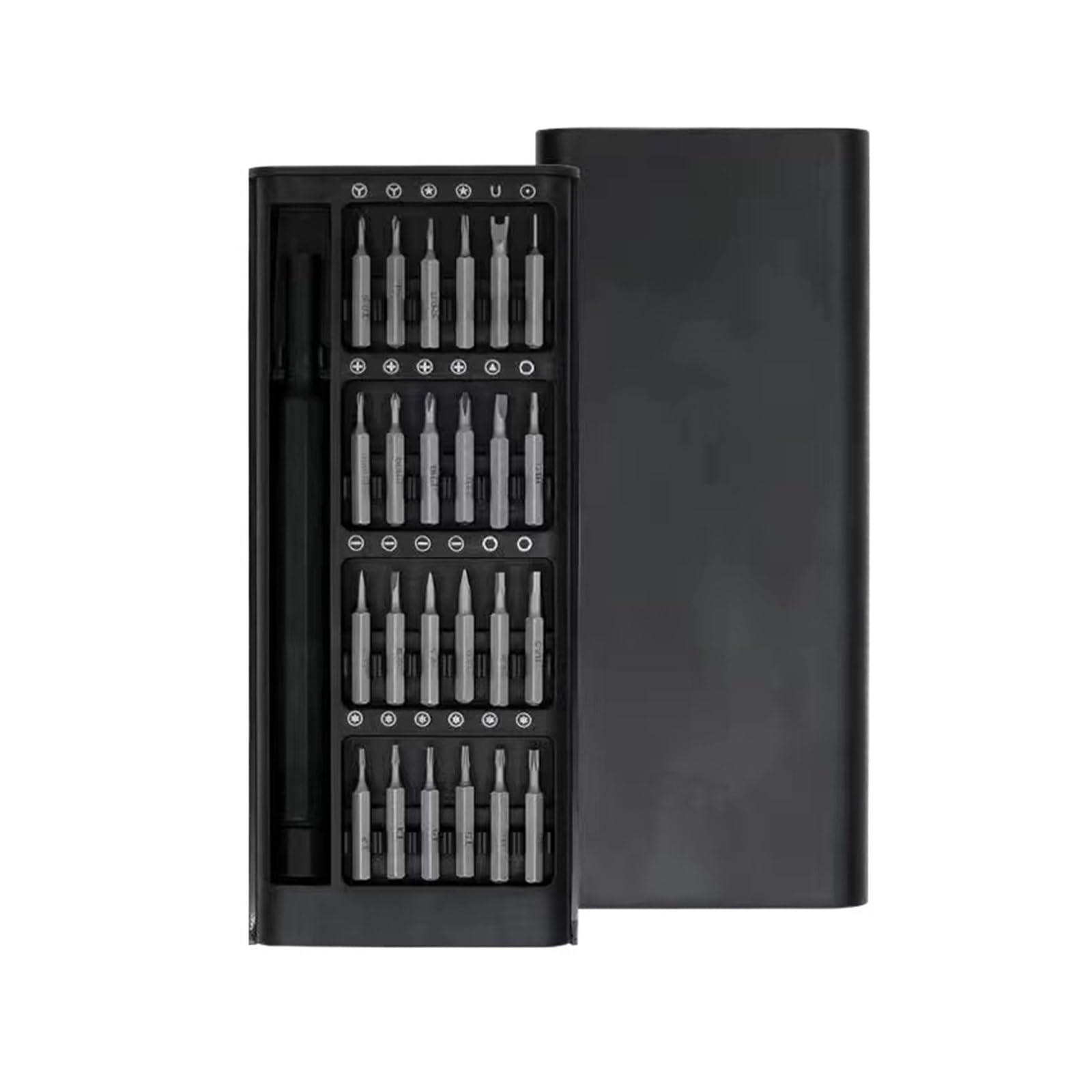 Magnetic Screwdriver Set 25 In 1 Kit Bits Precision Electronics Computer Disassembly Multifunctional Maintenance Tools(Plastic handle)
