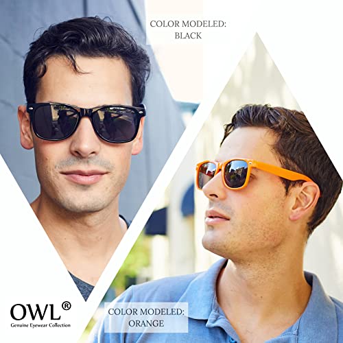 Owl Unisex Retro Style Classic Vintage Sunglasses With Smoke Lens Pink Frame #TOP5