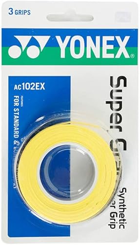 Miniatura 6 de YONEX Sobreagarre Super GRAP, paquete de 3 Rosa (French Pink),Verde,Rojo -,Blanco,Negro -,Verde (Citrus Green),Violeta