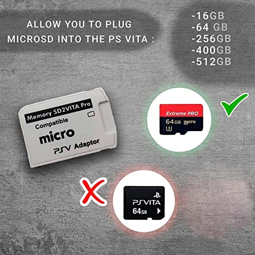 Image of Skywin SD2Vita PS Vita Micro SD Memory Card Adapter Compatible with PS Vita 1000 /2000 3.6 or HENkaku System | Compatible with PS Vita 1000 /2000 3.6 or PS Vita HENkaku System
