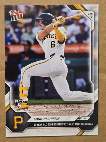 2026 KONNOR GRIFFIN PIRATES ROOKIE DEBUT BASEBALL CARD RC HOT
