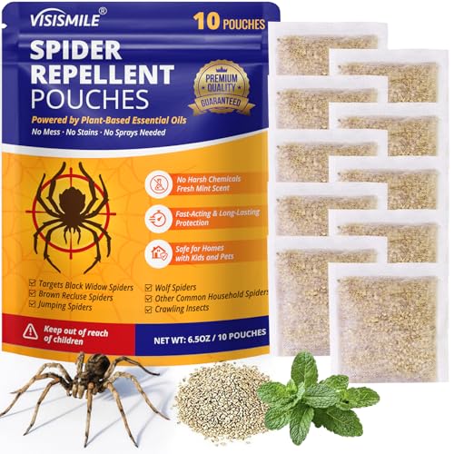 Spider Repellent Pouches Indoor and Outdoor:Effective Spider Deterrent for House