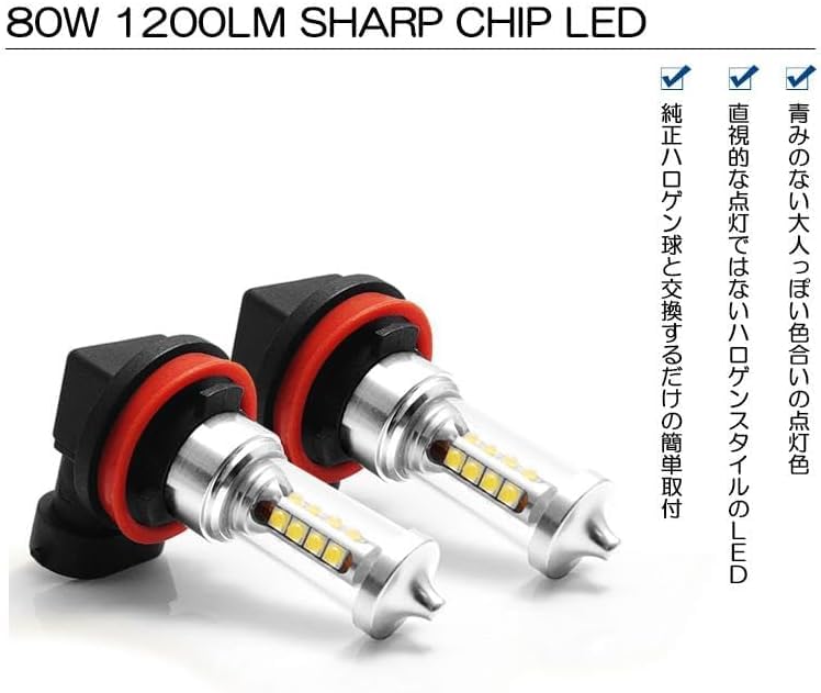 Amazon | CT9A ランエボ/ランサーエボリューション8 LED フォグランプ