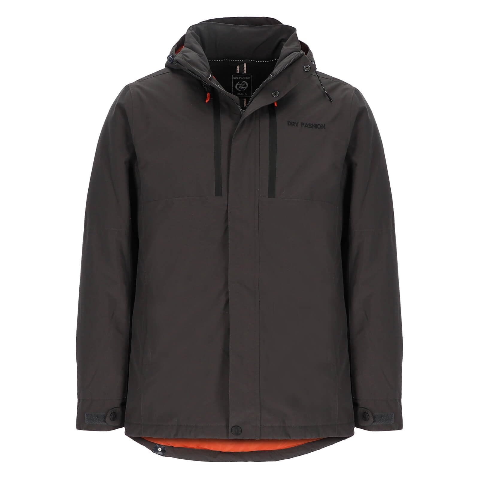 Dry Fashion Herren Funktionsjacke Grönland - Parka Anthrazit, Größe S