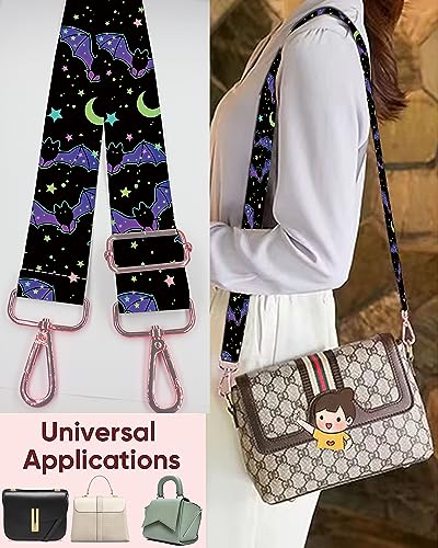 Shoulder Purse Strap Replacement Adjustable Belt, 1.5" Wide Crossbody Purse Strap Cute for Women Canvas Bag Handbag2