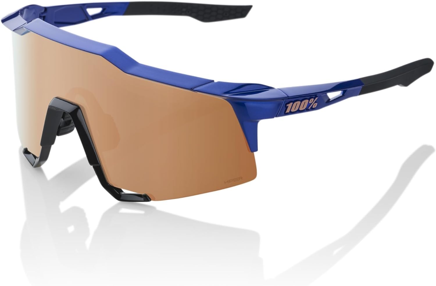 100% サングラス speedctaft Gloss Cobalt Blue 2025 100% Speedcraft Gloss Cobalt Blue Hiper Copper Mirror