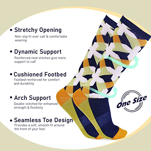 Harrison Howard 2 Pairs Premium Quality Equestrian Riding Socks for Horse Riding &Tall Boot Knee High Socks for Women2