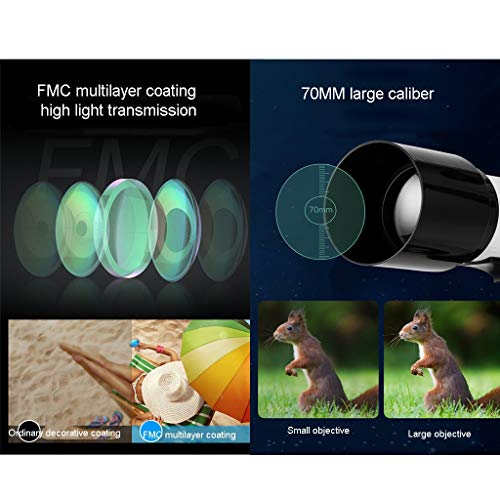 Telescopio astronómico refractor 70mm para niños principiantes miniatura 6