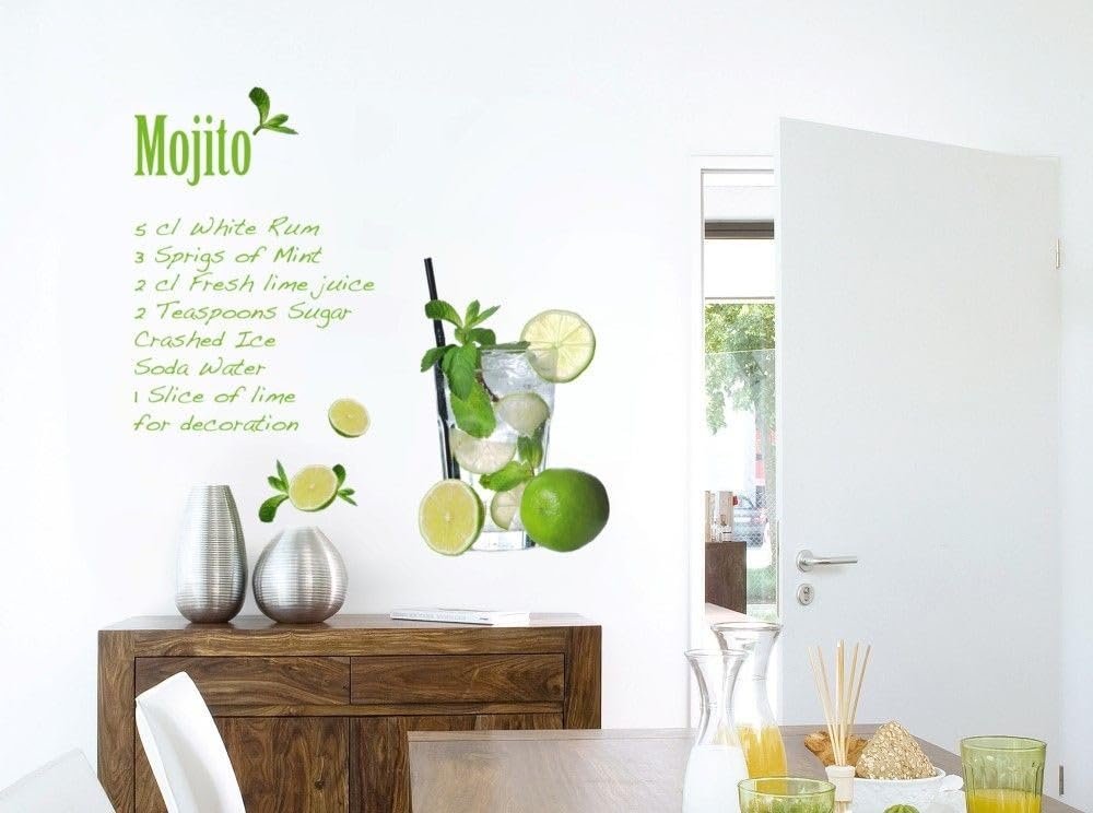 'Komar Decorative Stickers, Pack of 1, Green/Yellow, 17708H Mojito " - Image 3