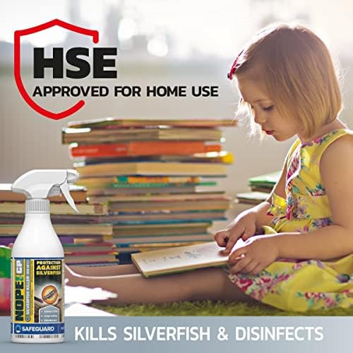 NOPE! CP Silverfish Killer - fast-acting, odourless, stainless Silverfish treatment and repellant for the home (500ml)