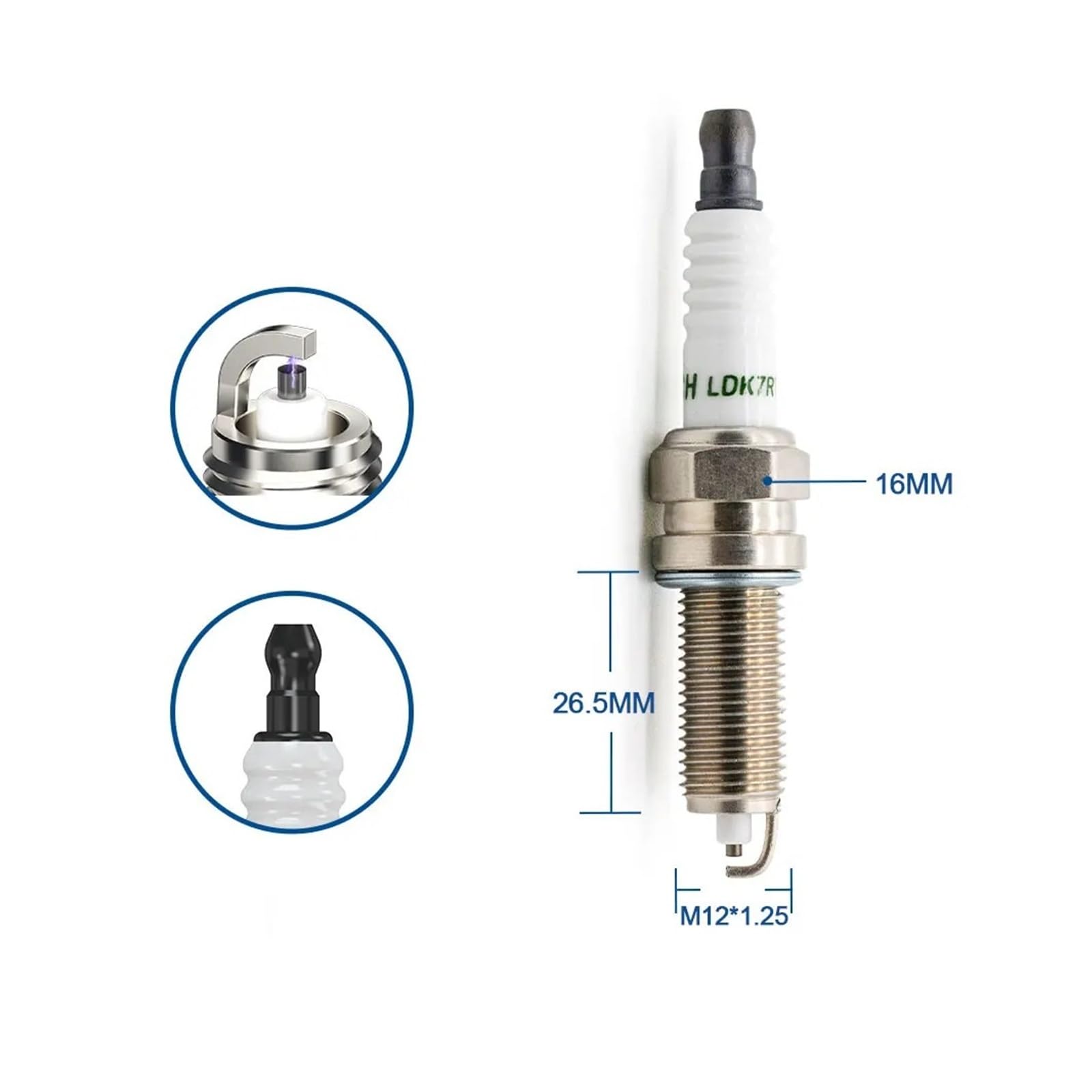 Bujía- de motor LDK7RTC-11 LZKR6B-10E compatible con YR8SEU RER8MC XUH22TT