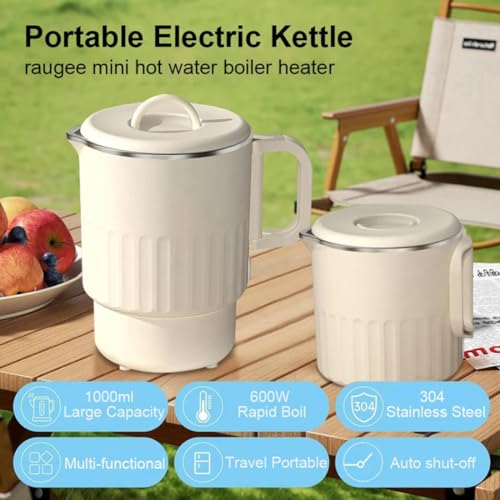 Hervidor eléctrico plegable de acero inoxidable 1L 600W miniatura 2