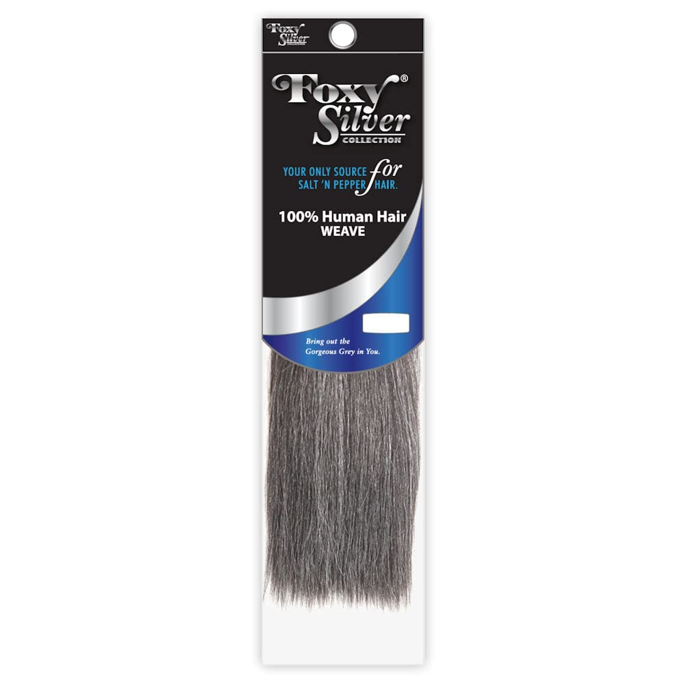 Foxy Silver (Weave - HH Yaki Straight) 08 inch - 100% Human Hair Weave in 60